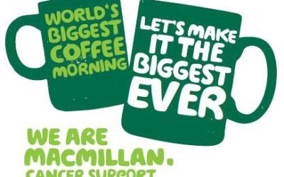 FORSTER DEAN HOSTS WORLD’S BIGGEST COFFEE MORNING FOR MACMILLAN CANCER SUPPORT